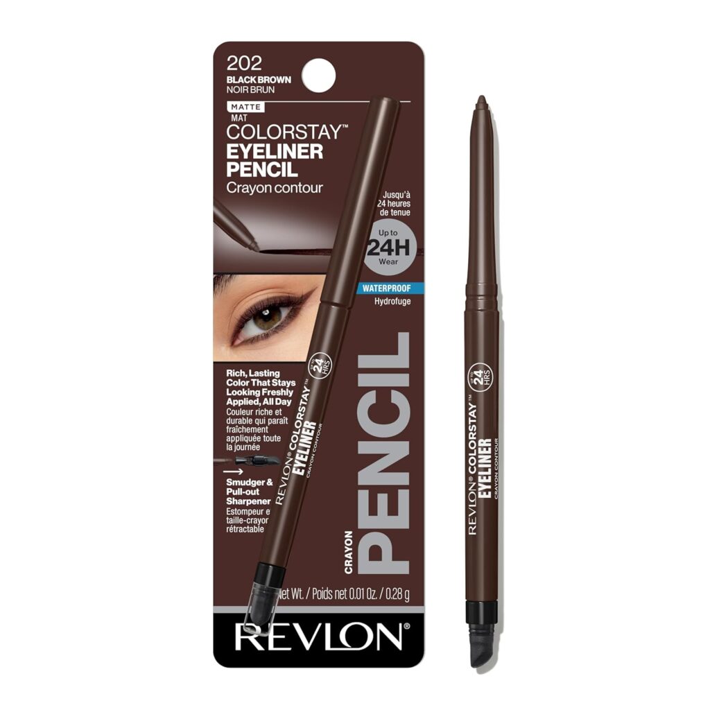 Revlon ColorStay Pencil Waterproof Eyeliner – 202 Black Brown